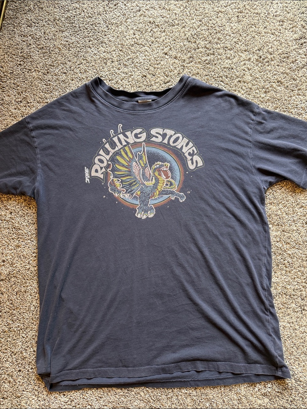 American Eagle Outfitters Black Rolling Stones Graphic Tee